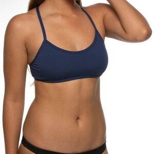 NWT | Jolyn Clothing | Adrian Bikini Top | Navy | Large